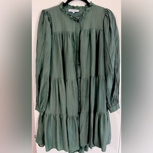 Green tunic dress